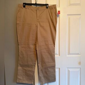 NWT - St. John’s Bay Women's Tan Chinos